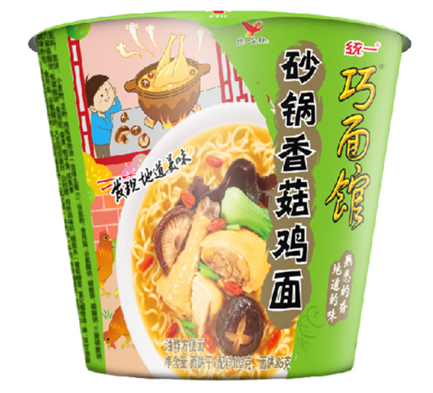 统一 巧面馆  砂锅香菇鸡面*1件（12桶）