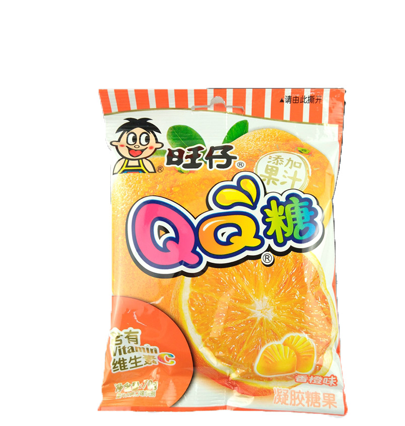旺旺旺仔qq糖20g20包香橙味