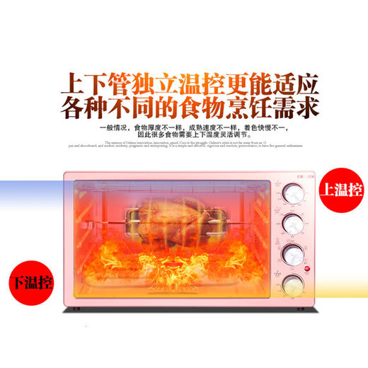 格兰仕（Galanz）光波电烤箱家用42升独立控温热风循环旋转烤叉 X2R 商品图3