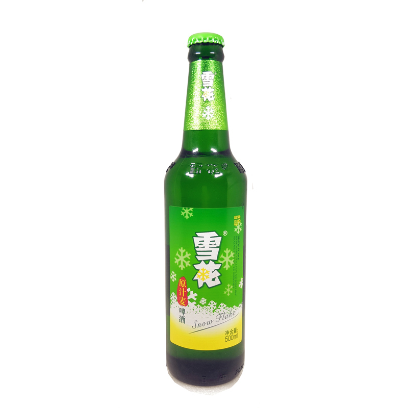 雪花啤酒原汁麦500ml/瓶