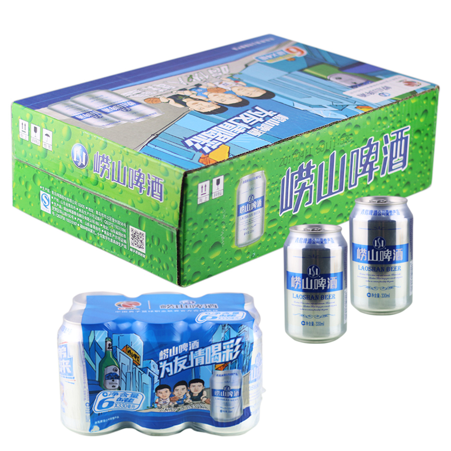 青岛崂山啤酒 330ml*6听/包 6901035200264