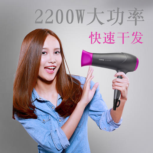 雷瓦(RIWA) 电吹风机 家用负离子2200W大功率快速干发吹风筒 RC-7166 商品图3