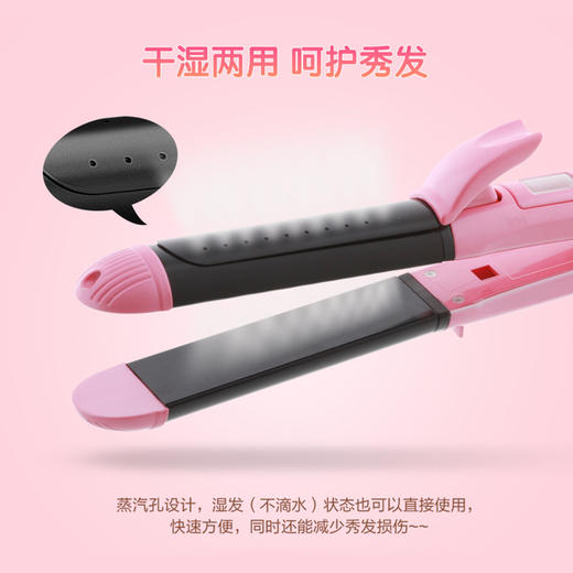 雷瓦（RIWA） 迷你型干湿两用卷发棒卷发器/直发器 RB-8304 商品图1