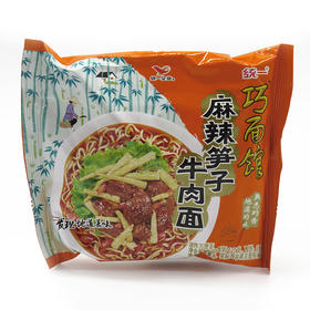 统一 巧面馆 袋装 麻辣笋子牛肉面 24袋
