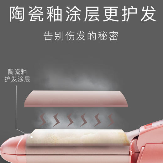 雷瓦（RIWA) 卷发棒 卷直发器 便携可折叠 干湿两用 温控直发器 陶瓷涂层夹板 RB-8309 商品图3