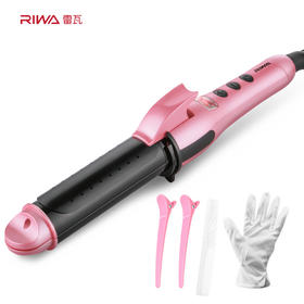 雷瓦(RIWA)卷发棒 卷直发器 温控便携 干湿两用卷发器 陶瓷涂层直发器夹板 RB-809I