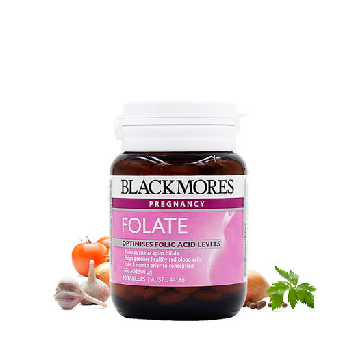 【孕妇专用】澳洲 BLACKMORES 澳佳宝天然叶酸片 90粒 商品图0