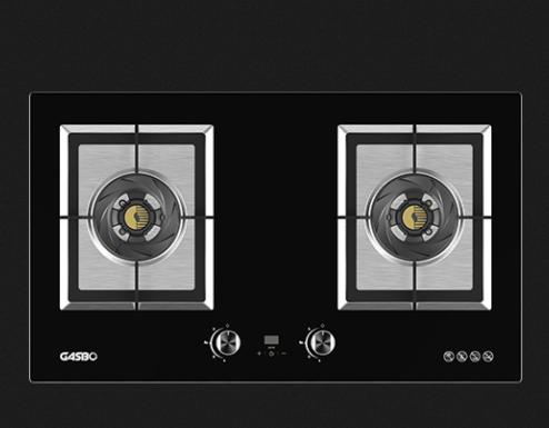 【中燃宝】 Q901BD 钢化玻璃双嵌灶 商品图0