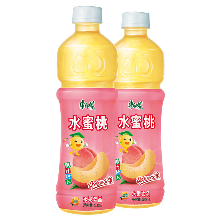 康师傅水蜜桃汁450ml(c.果汁茶饮)ysj