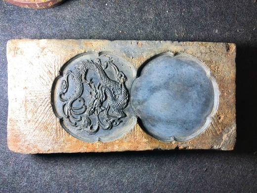 【金石雅趣】金钱纹古砖刻霸气龙古砖茶台 商品图3