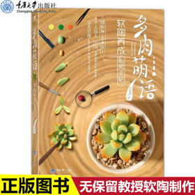 正版现货 多肉萌语，软陶养成私房手贴 五花肉 软陶制作教程卡通