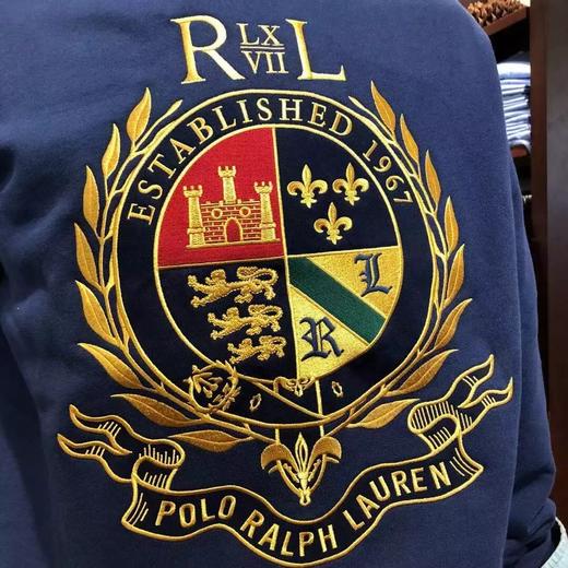 Ralph Lauren 拉夫劳伦 加绒刺绣品牌LOGO套头卫衣 商品图1