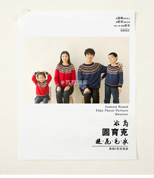 【SA588】新妈咪手作_棒针冰岛圆育克提花毛衣_教程 商品图0
