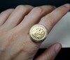 英国古董9K金乔治马剑金币戒指 o frantiques英国古董 商品缩略图6