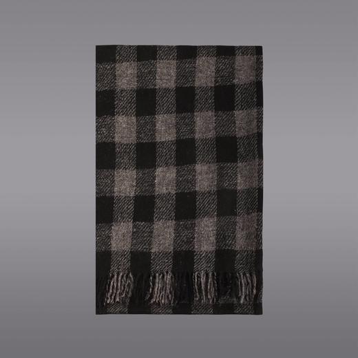 精纺羊绒羊毛格纹大披肩 C0689 商品图2