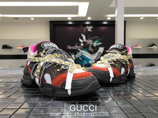 古驰Gucci水钻系带老爹鞋运动跑步鞋 商品图3