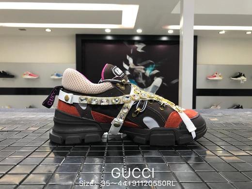古驰Gucci水钻系带老爹鞋运动跑步鞋 商品图4