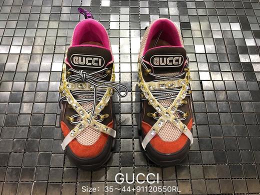 古驰Gucci水钻系带老爹鞋运动跑步鞋 商品图1