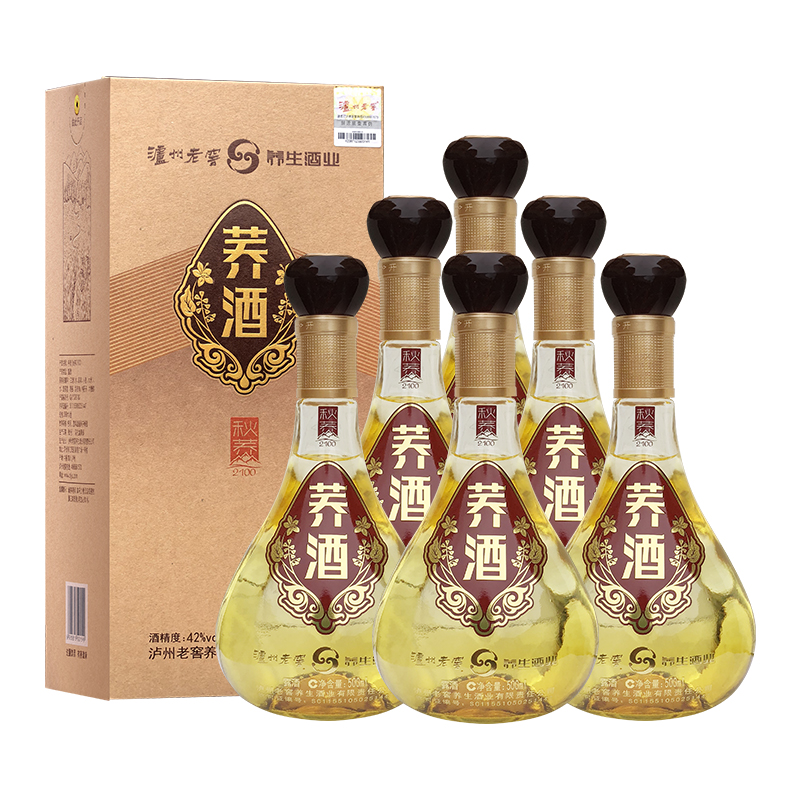 【泸州老窖酒名堂】42度荞酒（秋荞2100）500ml *6 （整箱）