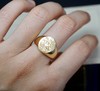 英国古董18K金盾牌家族徽章雕刻戒指o frantiques英国古董 商品缩略图3