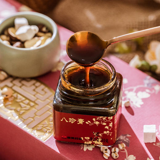 康美 八珍膏  80g*4瓶/盒 补充营养 日常饮品 泡水 干吃 蜂蜜 薏苡仁 莲子 芡实 山药 人参 商品图1