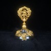 24K镀金西方古董鎏金复古玫瑰纹饰香水瓶 商品缩略图0