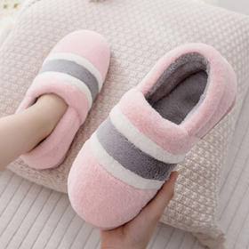 棉拖鞋女厚底冬季毛绒鞋韩版情侣居家居室内保暖棉拖鞋防滑包跟男