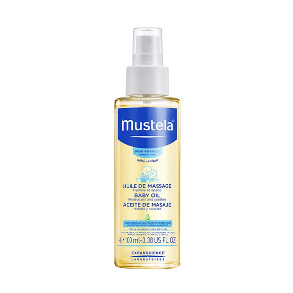 法国 妙思乐mustela 婴儿按摩油 100ml