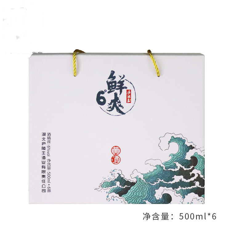 【房县黄酒】庐陵王6度鲜爽500ml*6