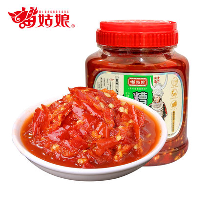 苗姑娘 糟辣椒 剁椒辣椒酱下饭菜 850g桶装