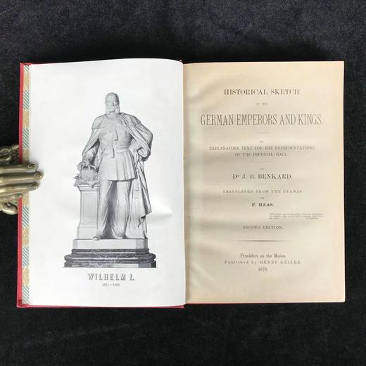 1879年 德国帝王肖像版画集 漆面精装大32开 商品图4