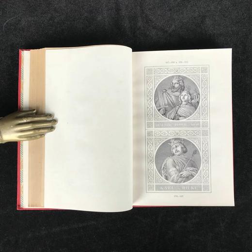 1879年 德国帝王肖像版画集 漆面精装大32开 商品图9