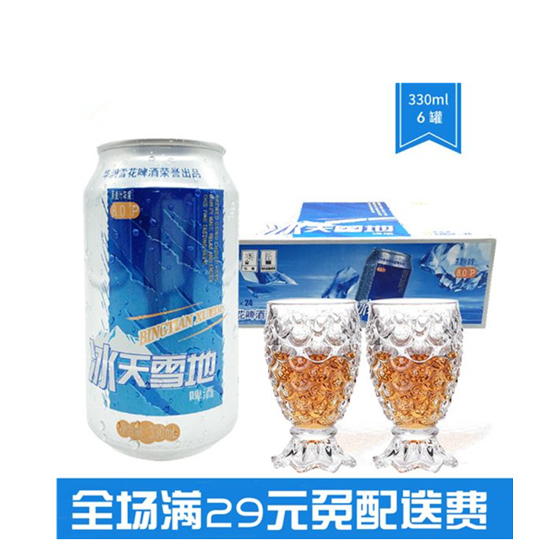 雪花冰天雪地啤酒 6连装