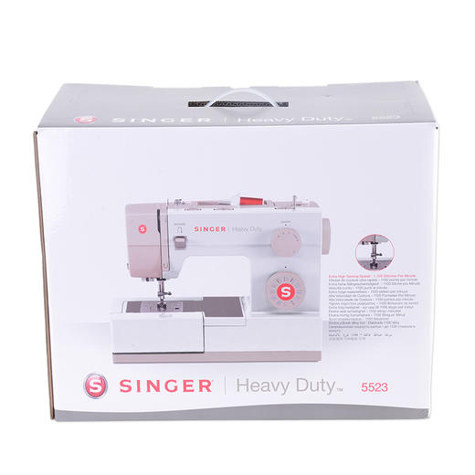 【10台包邮】 家用电动缝纫机吃厚带锁边5523高速多功能SINGER衣车 商品图2
