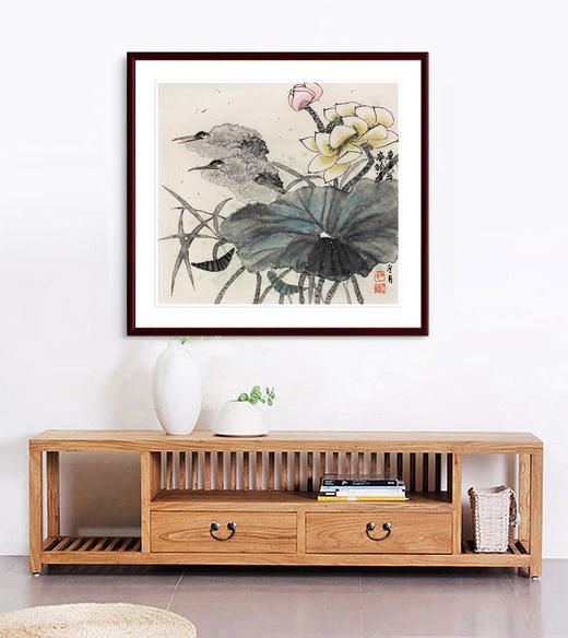 邹凌-真迹- 国画花鸟《清幽》    卧室  玄关  餐厅  书房 商品图0