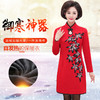 新款时尚长袖立领加厚加绒修身保暖连衣裙 商品缩略图0