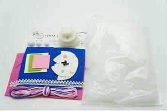  小粉兔碎步走羊毛毡材料包 商品图3