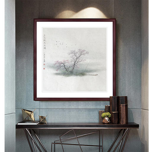 任大庆-真迹-山水画《君至便是花开》 客厅 玄关 商品图0