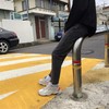 18年秋冬唯一 一款膝盖 刀割破洞修身款水洗潮流水墨灰直筒宽松牛仔裤   MNZ55234 商品缩略图1