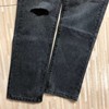 18年秋冬唯一 一款膝盖 刀割破洞修身款水洗潮流水墨灰直筒宽松牛仔裤   MNZ55234 商品缩略图7