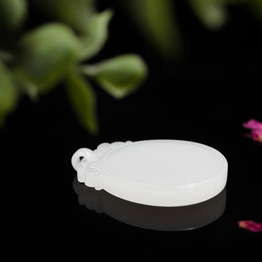 和田玉（羊脂玉）挂件--平安无事牌/子冈牌 商品图3