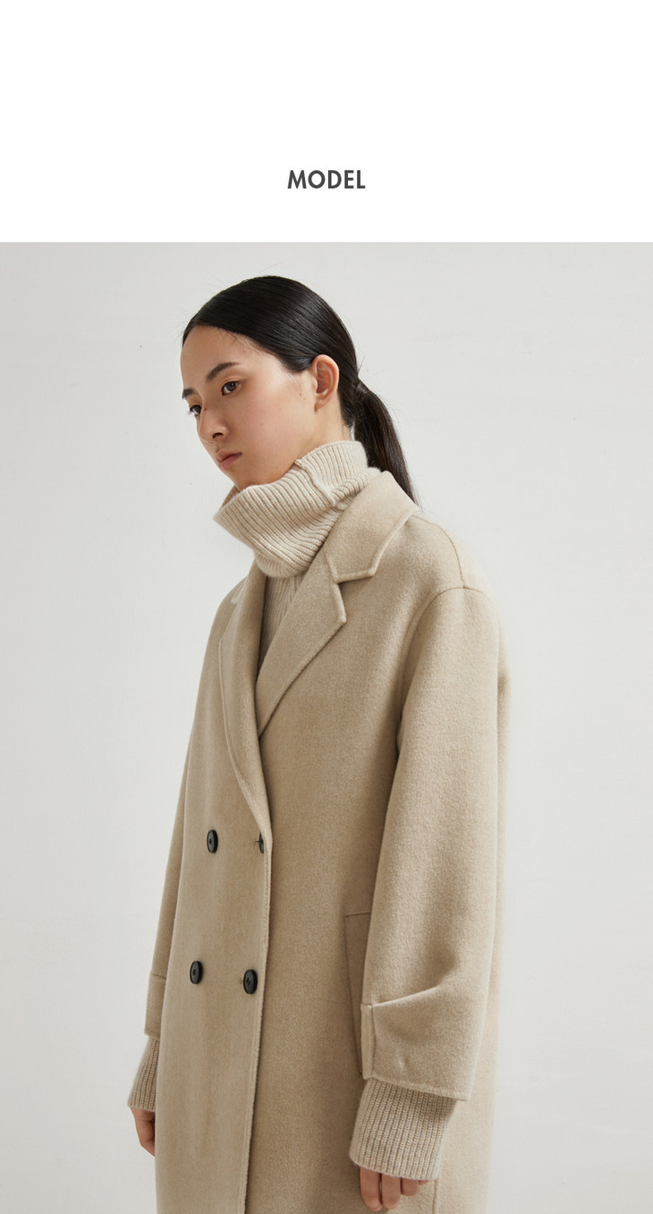 【mm麦檬】2018冬装新款毛呢外套女双面呢大衣518a170862q