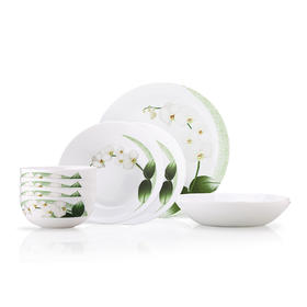 LC-S101G 悠兰白玉餐具9件套