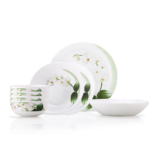 LC-S101G 悠兰白玉餐具9件套 商品图0