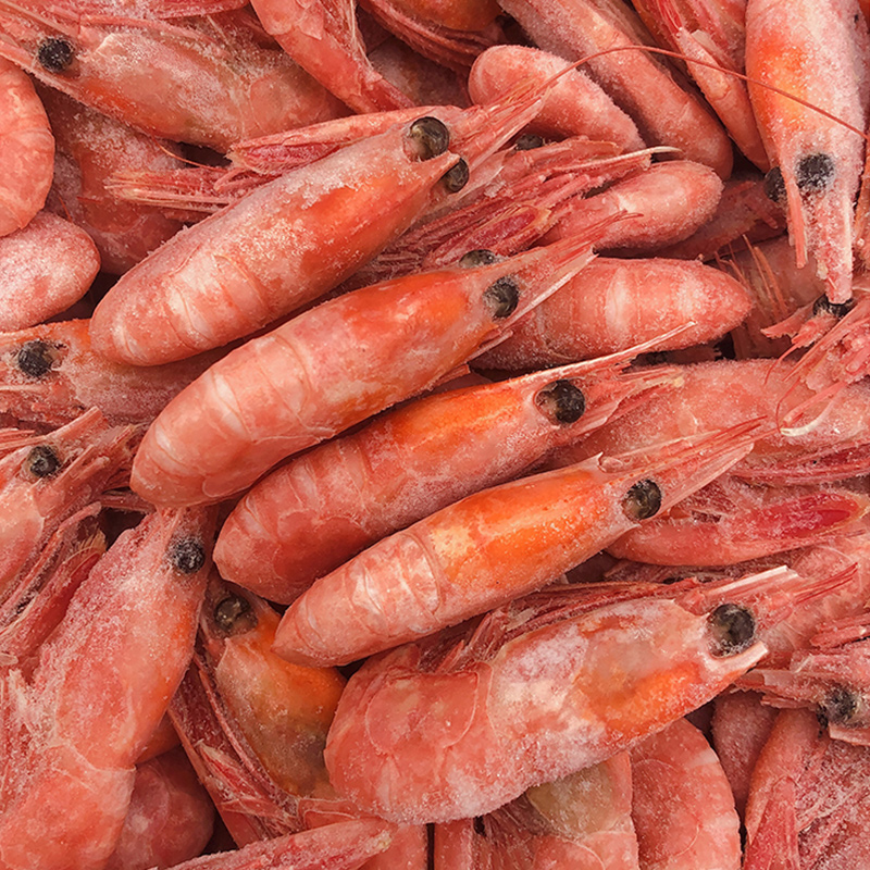 加拿大美人鱼北极虾甜虾 头籽头膏即食冰虾熟冻虾90
