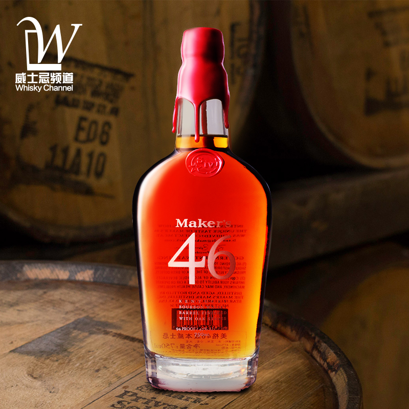 威士忌频道行货美格46波本威士忌makersmarkbourbonwhisky