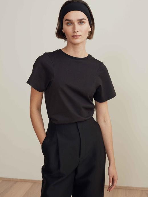 Toteme 19ss Espera短袖T恤 奶咖色/黑色 商品图3