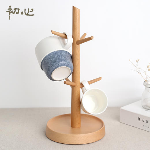 初心| 家用木制创意沥水杯架 商品图0
