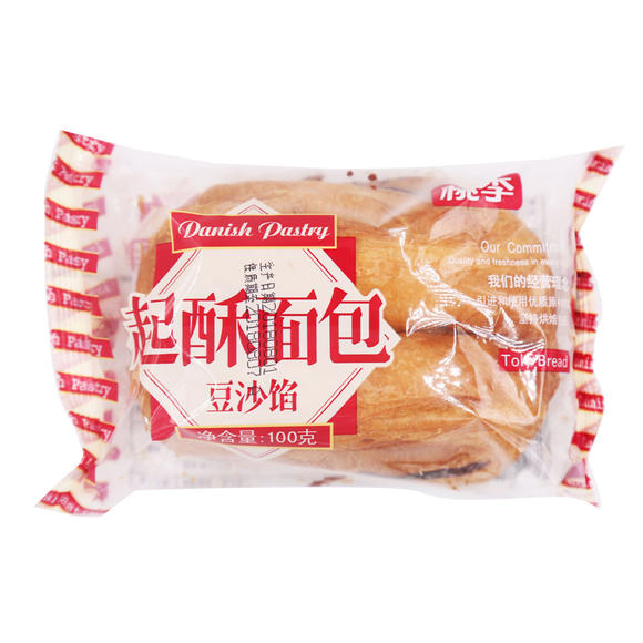 桃李起酥面包(豆沙馅) 100g/袋