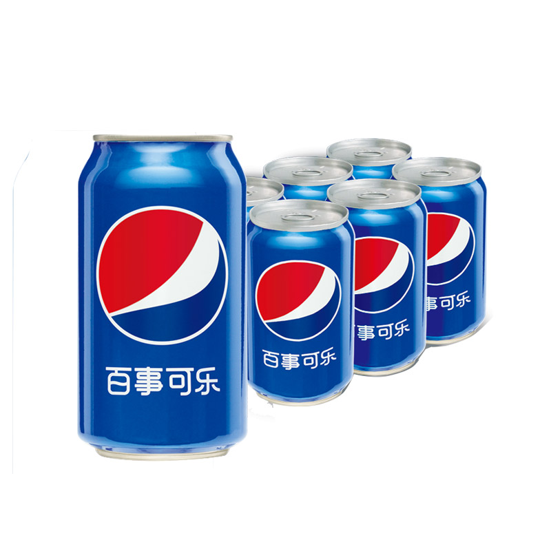 百事可乐碳酸汽水饮料拉罐330ml*6/24百事出品聚会分享装